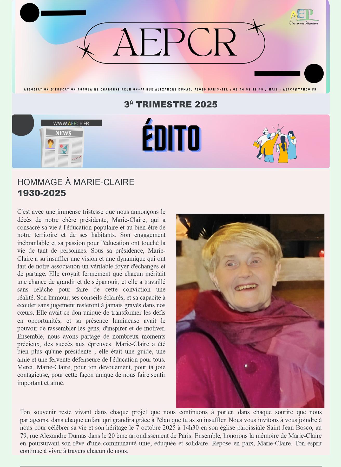 Newsaep 3e trimestre 1