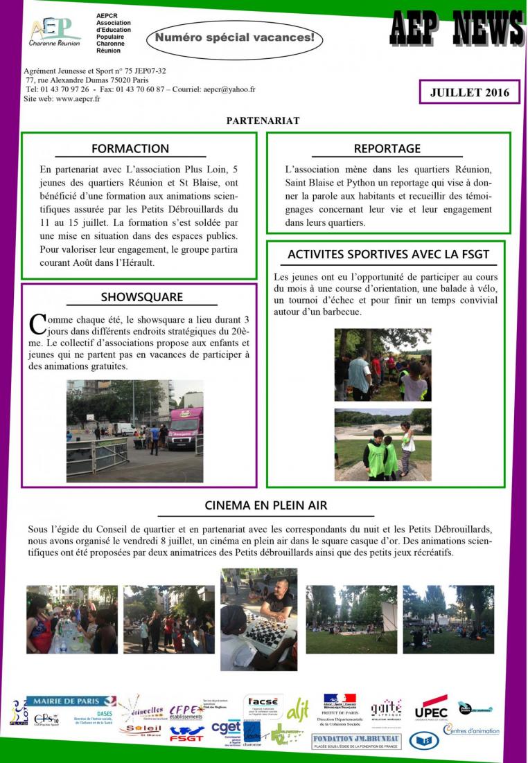 Aep news juillet 2016 2