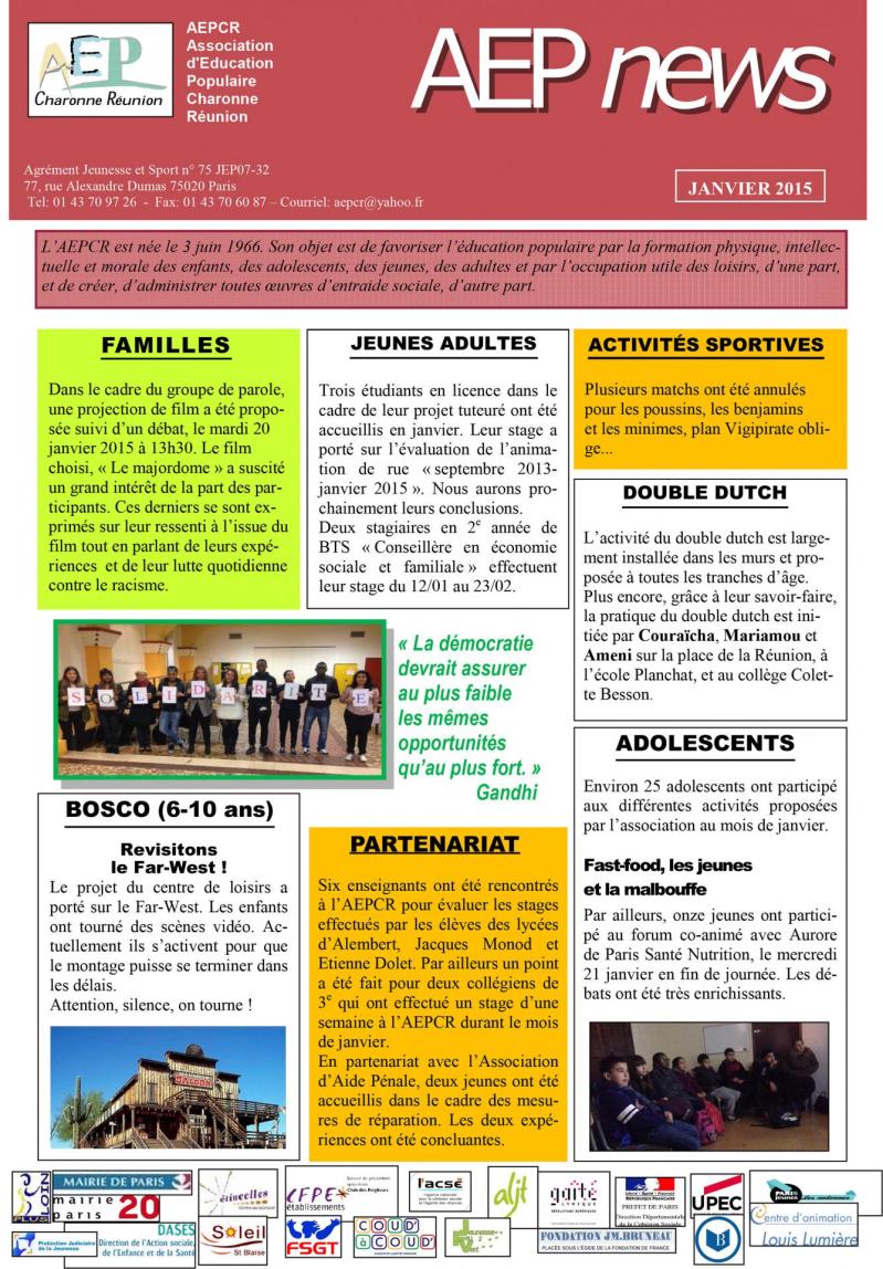 News janvier 2015 1