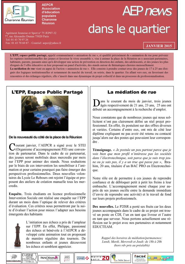 News janvier 2015 2